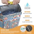 thumbnail image 2 of Travel Cooler Bag - Pioneer Flower Floral Print Pattern Camping Beer Cooler Backpack with Bottle Opener- Waterproof Insulated Picnic Backpacks - Cooler Bag for Beach, 2 of 6