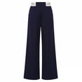 thumbnail image 4 of CONZONE Big Girls Back To School Pants Straight Leg Stretchy Pants for Girls High Elastic Waist Lightweight Fall Trousers with Pockets Size 11-12 Years, 4 of 5