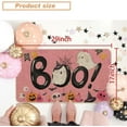 thumbnail image 3 of Halloween Cute Ghost Pink Doormat Rug 17x29 Inch, Boo Pumpkins Welcome Decorative Front Door Mat Indoor Outdoor Non Slip Rubber Backing Fall Seasonal Entryway Kitchen Floor Decoration, 3 of 6