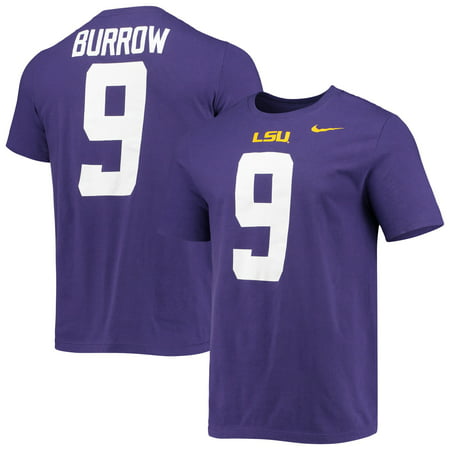 Joe Burrow LSU Tigers Nike Alumni Name & Number T-Shirt - Purple