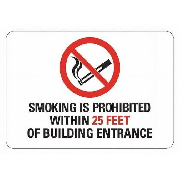 Lyle No Smoking Sign,5x7in,NonPVC Polymer,PK2 LCU1-0036-ED-PK2_7x5