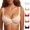 Beige, variant on Bras for Women Half Coverage Supportive Jelly Bra Plus Size No Underwire Seamless Smooth Underwear Breathable Bralette Daily Wear Summer (White 36)