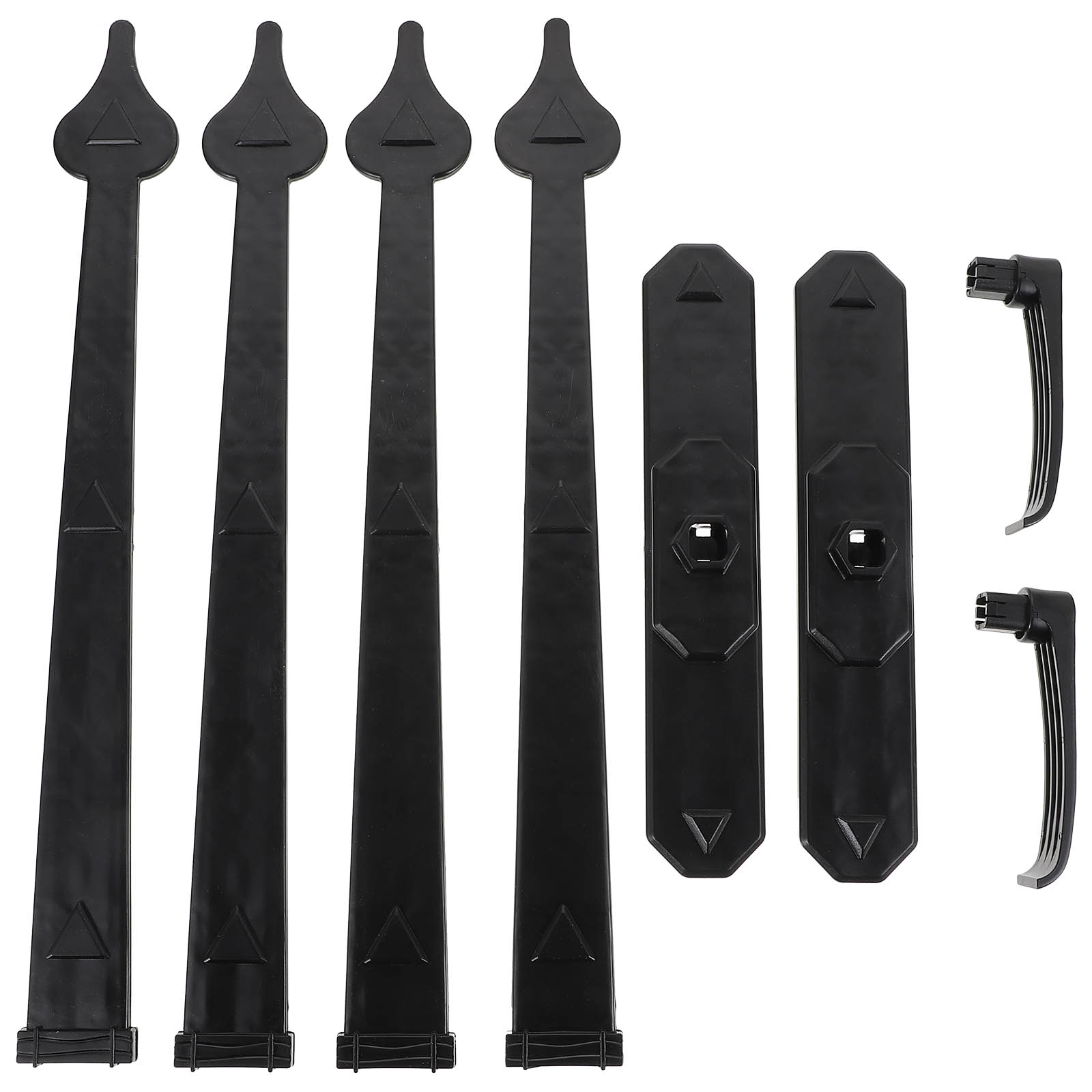 1 Set Garage Door Minimalist Hinges and Handle Kit for Metal