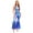 Blue, variant on Sholeno Womens 70s Disco Dance Shiny Metallic Sleeveless Wide Leg Romper Jumpsuit Black S