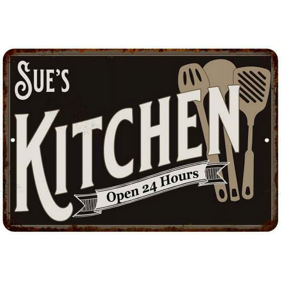 Sue's Kitchen Sign Metal Wall Decor Dift 8x12 208120019200