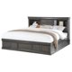 thumbnail image 1 of ACME Louis Philippe III Queen Bed, Dark Gray (1Set/3Ctn) My Lux Decor Round, 1 of 3