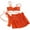 Orange, variant on Bixock Swimsuit for Women,Bikinis Sets for Women,Women's Swimsuit Solid Color 2 Piece with Drawstring Ties Detail 3 Piece Swimsuit Set