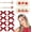 Wine Red, variant on 12 count Red Bow Hair Clips 3 Styles Cherry Hair Pins Embroidery Strawberry Snap Clip Y2K Mini Hair Bows Christmas Hair Accessories for Girls Women