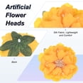 thumbnail image 2 of Uxcell 30-Pack Cabezas de Peonías Artificiales, Cabeza de Peonía de Seda Falsa de 2.4 Pulgadas para Boda/Ramo/Pared de Flores [Amarillo, 6cm], 2 of 7