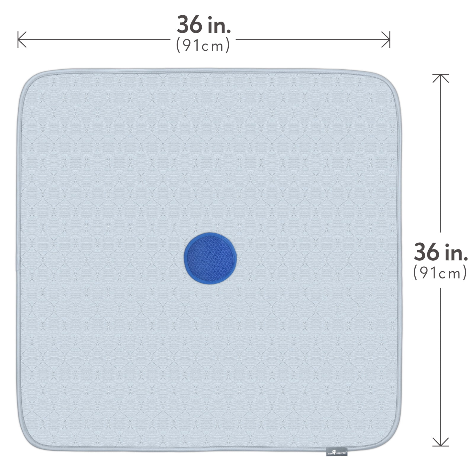 2ct 36x36 inch Paw Inspired Speed Spot "Go Here" Potty Training Puppy Pads with Pop Up Urine Attractant Target | Washable, Reusable Dog Pee Pads with Pheromone Scent Patch for Housebreaking