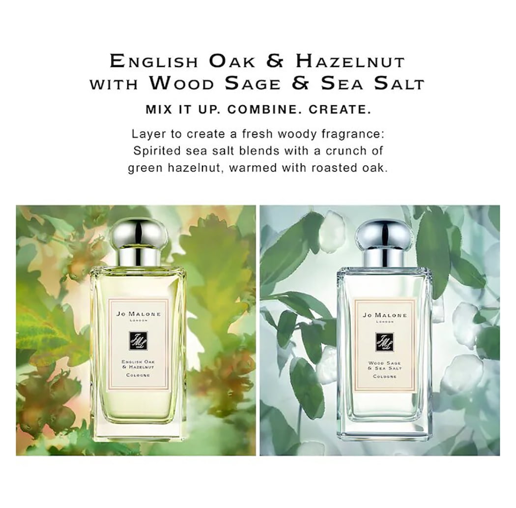 Jo Malone English Oak Hazelnut Cologne Spray 100ml 3.4oz