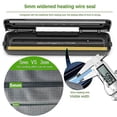 thumbnail image 4 of Máquina selladora al vacío Sellador al vacío de alimentos Sistema automático de sellado de aire para almacenamiento de alimentos Modos de alimentos secos y húmedos Diseño compacto de 12,6 pu, 4 of 4