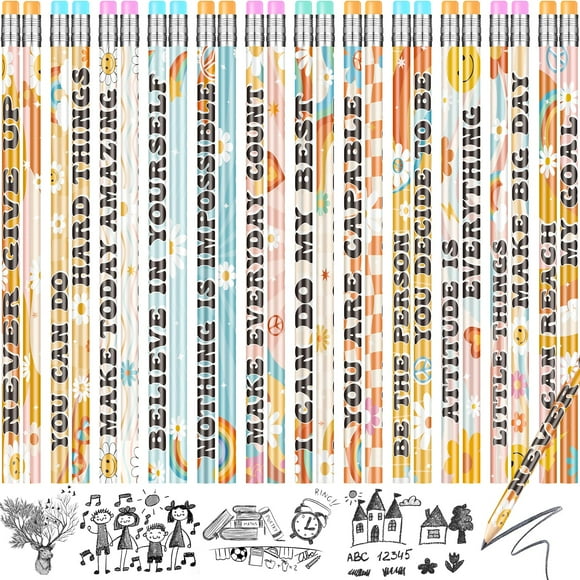 Lápices Ragnhild Retro Motivational, 100 unidades, para aula