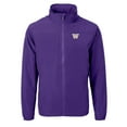 thumbnail image 2 of Men's Cutter & Buck Purple Washington Huskies Charter Eco Recycled Full-Zip Jacket, 2 of 3