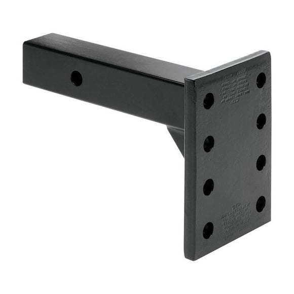 Tow Ready Pintle Hook Mounting Plate 63057 2 Inch Receiver Mount; 12000 Pound Towing Capacity/1200 Pound Tongue Weight Capacity; 4 Sets Of Holes; 1-3/4 Inch Between Holes; 7-5/8 Inch Shank Length