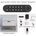 thumbnail image 1 of Electronic Smart Door Lock Biometric Fingerprint Password Key Front Door, 1 of 8