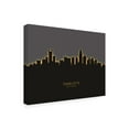 thumbnail image 2 of Michael Tompsett 'Charlotte North Carolina Skyline Glow II' Canvas Art, 2 of 3