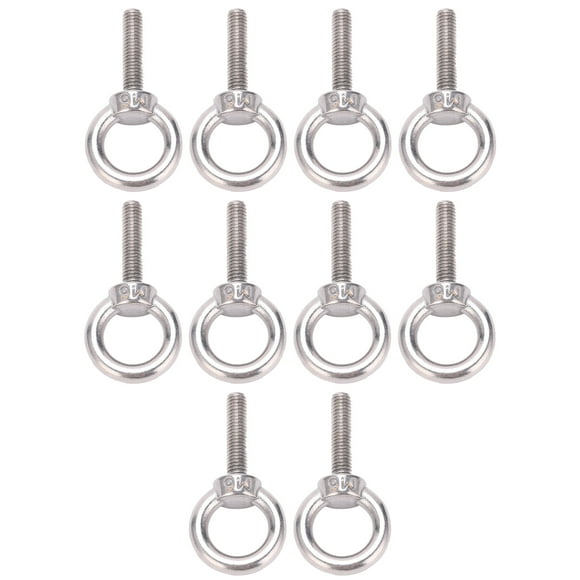 Fastener Hardware10Pcs Eye Bolt 304 Eye Screw Bolt Eye Lifting Bolt Meticulously Designed
