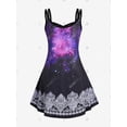 thumbnail image 2 of Vestido Casual Talla Extra Estampado Galaxia Rosegal  Vestidos casuales de talla grande, 2 of 5