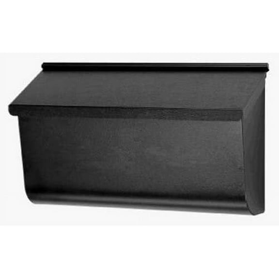 Solar Group Extra Large Black Steel Wall Mount Mailbox, Rust Resistant