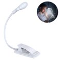 thumbnail image 2 of Luz de libro, luz de lectura LED USB recargable, luz de clip de protección ocular, lámpara de cama para niños y ratones de biblioteca, para cama, sofá, atril, oficina, viajes Zhivalor OTTO-223403-1, 2 of 6