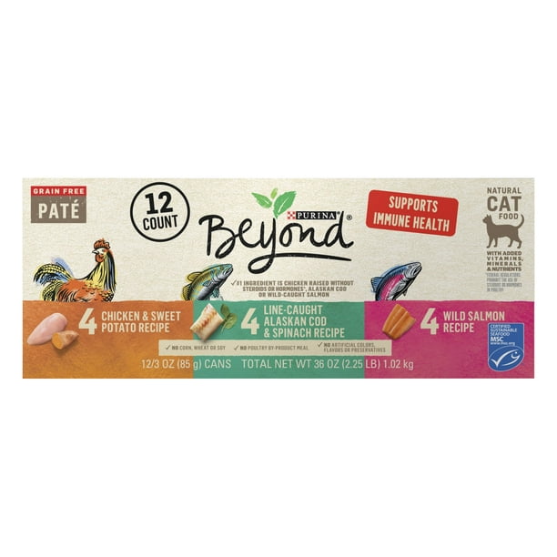 Purina Beyond Grain Free Wet Cat Food Pate Variety Pack
