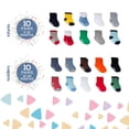 thumbnail image 2 of Calcetines para bebé Little Me, colores surtidos, 0-12/12-24 meses (20), 2 of 5