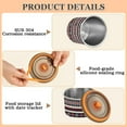 thumbnail image 5 of Boho Red Tribal Airtight Coffee Bean Canister 500 ml Food Storage Containers with Lids For Gournd, Tea, Sugar, Flour, Rice, Cereal, Candy Cookie Jar, 5 of 8