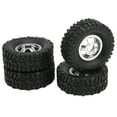 thumbnail image 4 of Ccdes Roues et Pneus RC 1/16, Pneus et Roues de Voiture à Résistance à l'Abrasion RC pour WPL C14 C24, 4 of 8