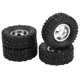 thumbnail image 5 of Estrela 4WD neumáticos de goma cubo de rueda de aleación de aluminio para WPL C14 C24 B14 B24 B16 B36 1/16 RC pieza de actualización de coche plateado, 5 of 8