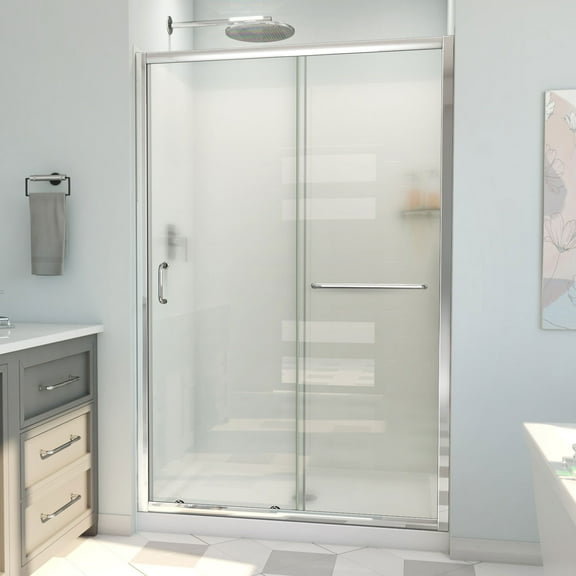 DreamLine Infinity-Z 36 in. D x 48 in. W x 78 3/4 in. H Sliding Shower Door Base and Wall Kit