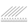 thumbnail image 1 of 5Pack Fully Threaded Rod, M6 x 120mm 304 Stainless Steel with Nuts Washers, 1 of 6
