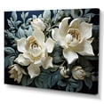 thumbnail image 2 of Designart "Contemporary White And Blue Tulips" Tulips Wall Art Prints, 2 of 7