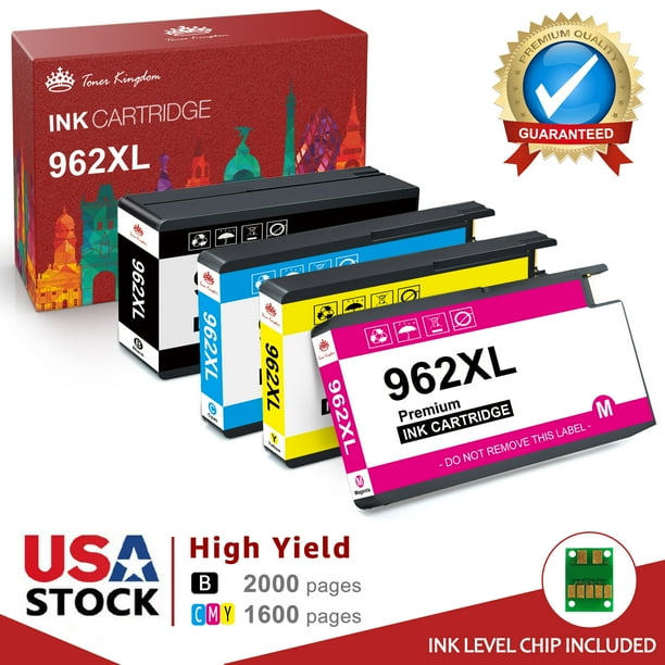 High Yield Ink 962XL Combo Pack Replacement for HP 962 Ink Cartridge 4