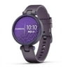 Garmin Lily™ Midnight Orchid Bezel with Deep Orchid Case and Silicone Band