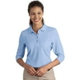 thumbnail image 1 of Port Authority Women's Classic Silk Touch 3/4 Sleeve Polo Shirt, 1 of 1