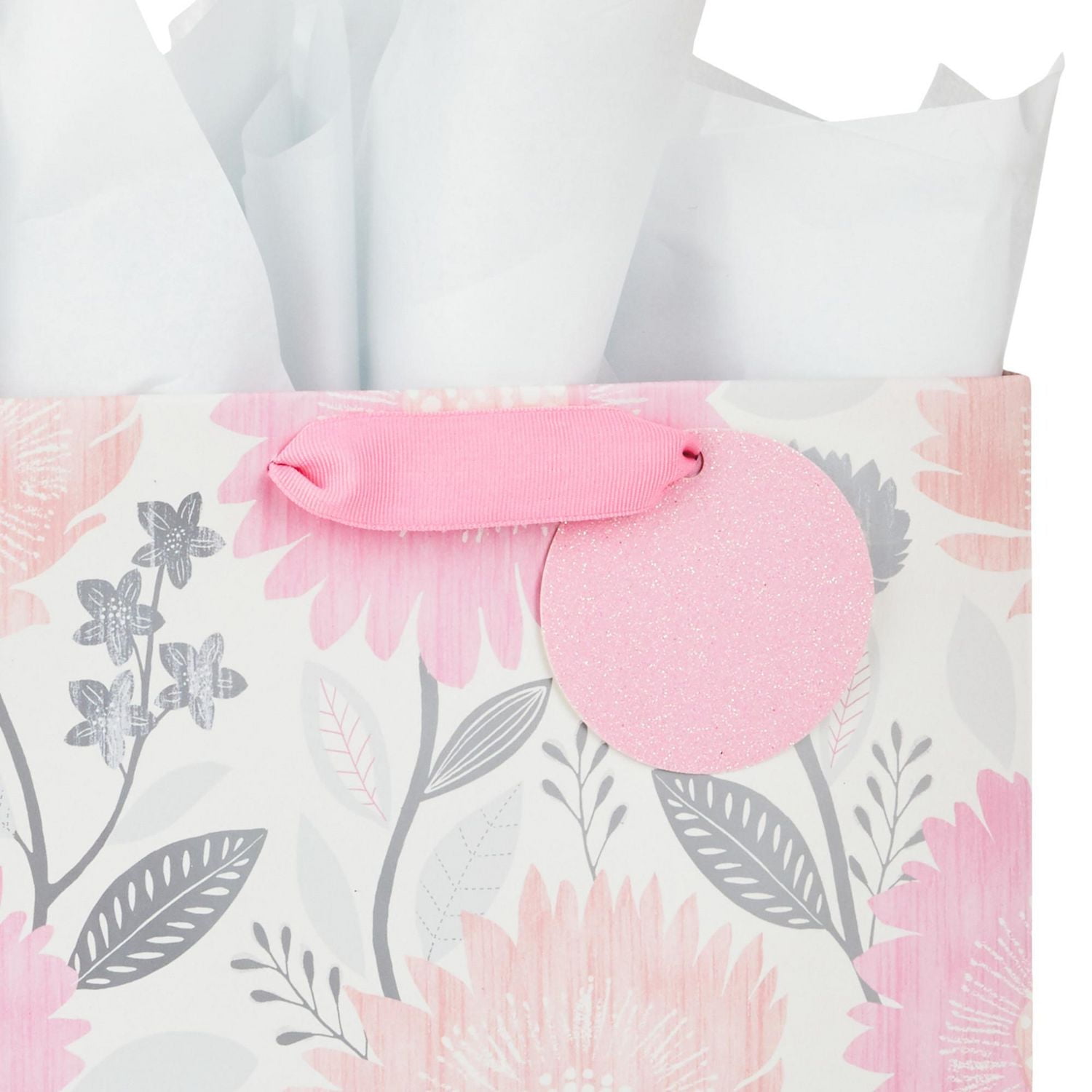 Grand sac-cadeau Hallmark de 13 po avec papier de soie (vert et bleu) pour les fêtes, la fête des Pères, les remises de diplômes, Pâques, les showers de bébés. Grand sac-cadeau avec papier de soie