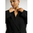 thumbnail image 5 of Scoop Women's and Women's Plus Crepe Slouchy Double Breasted Blazer, Sizes XS-4X, 5 of 5