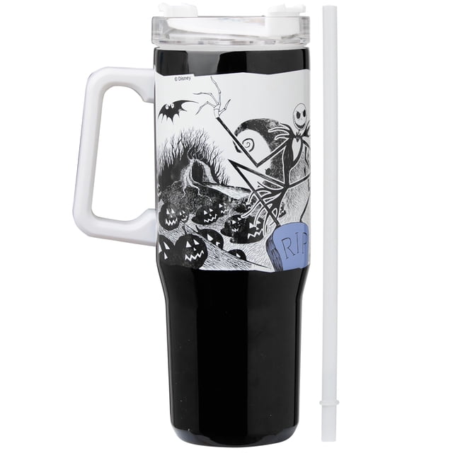 Vaso térmico aislado de acero inoxidable de 950 ml Get Trend con popote