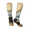 thumbnail image 5 of Lsque Magnetic Old Compass On World Map Printed Crew Socks Men's Women's LightWeight Thin Casual Calf Socks ,Knee High Socks,Cotton Socks, 5 of 9