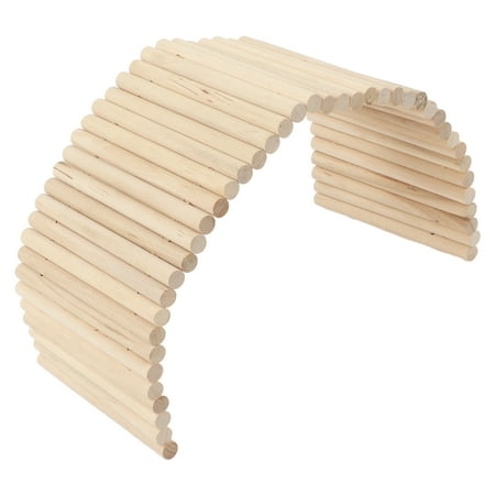 Picture of Pet Climbing Bridge Wooden Tunnel For Hamsters Pet Hideout Ladder Pet ...