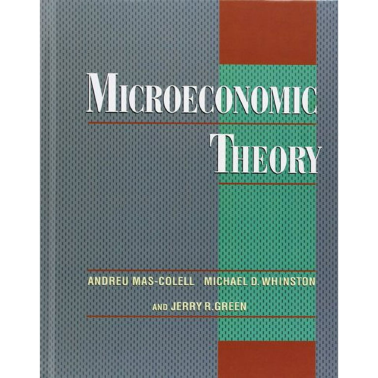 洋書 Microeconomic Theory Microeconomic Theory, (Hardcover) - Walmart.com