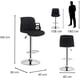 thumbnail image 3 of Set de 2 Bancos para Barra de Cocina FRATELLO MUEBLES Toretto color Negro, 3 of 7