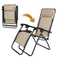 thumbnail image 5 of HomGarden 2 Pack Steel Zero-Gravity Chair - Beige, 5 of 10