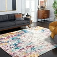 thumbnail image 3 of SAFAVIEH Aria Augustin Abstract Area Rug, Cream/Dark Teal, 8' x 10', 3 of 9