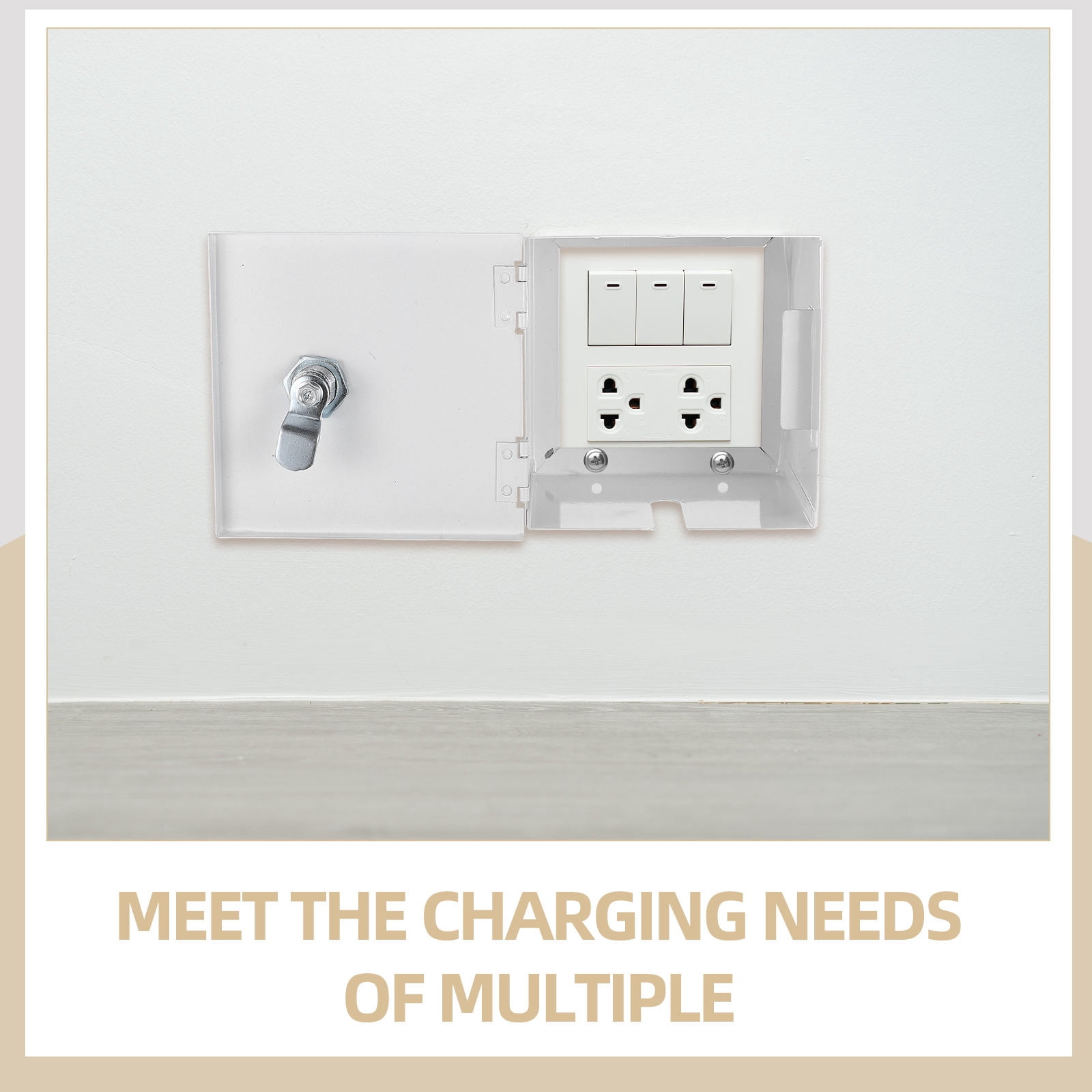 Raindrops Lockable Outdoor Electrical Box with Iron Case for Secure Storage of Accessories and Equipment