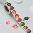 thumbnail image 5 of 1roll Christmas Roll Stickers 6 Different Designs Decorative Sealing Stickers for Christmas Party Favors Holiday Decorations Snowflake Pattern 25mm about 500pcs/roll, 5 of 5