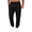 Black #33, variant on WULMLEO Men's Tapered Jogger Sweatpants Drawstring Waist with Pockets Cotton Athletic Lounge Pants Navy 2XL