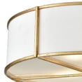 thumbnail image 2 of Elk Home 16-Inch Wide Ceramique Semi Flush Mount, Antique Gold Leaf, 2 of 5