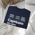 thumbnail image 5 of Capricorn Label Graphic Sweatshirt | Zodiac Astrology Crewneck, 5 of 6